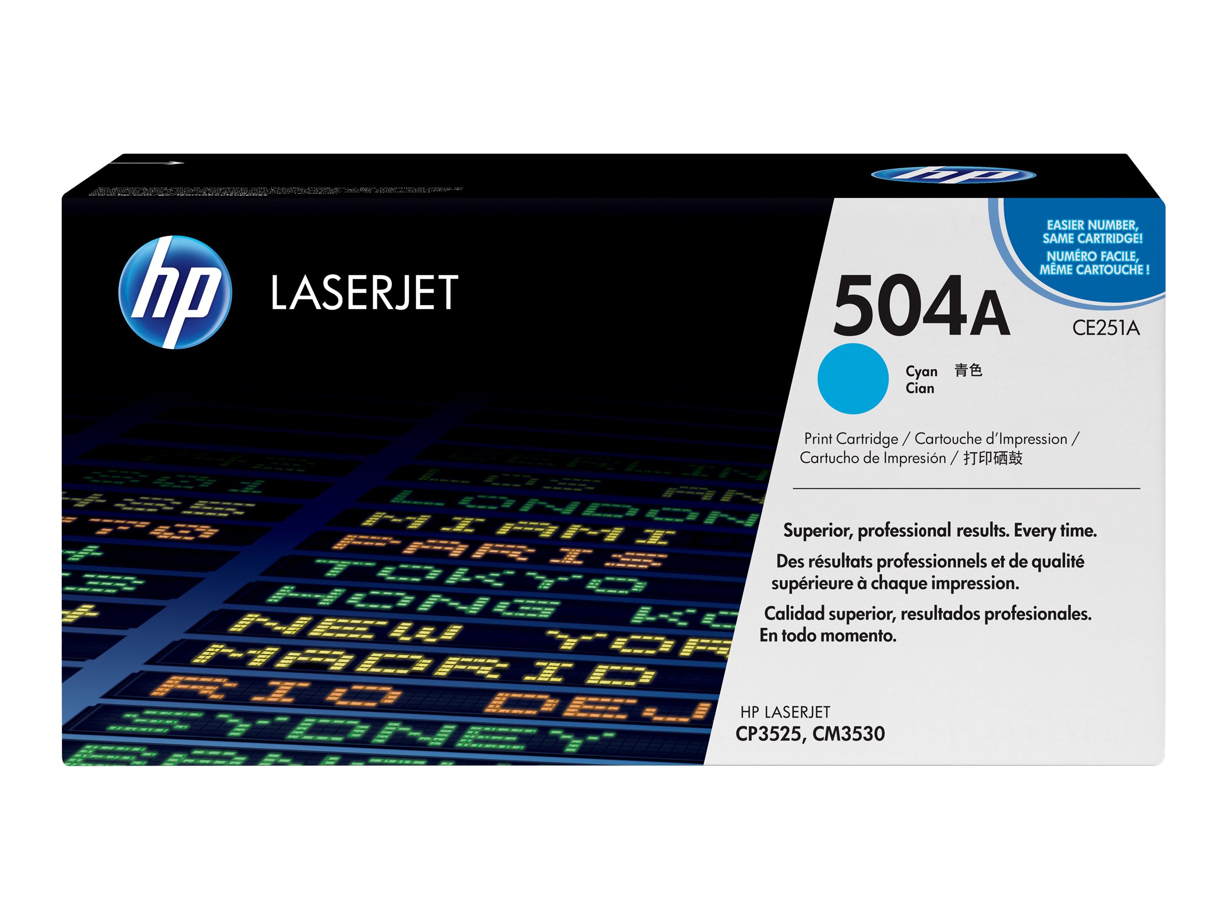 HP 504A - Cyan - original - LaserJet - Tonerpatrone (CE251A)
