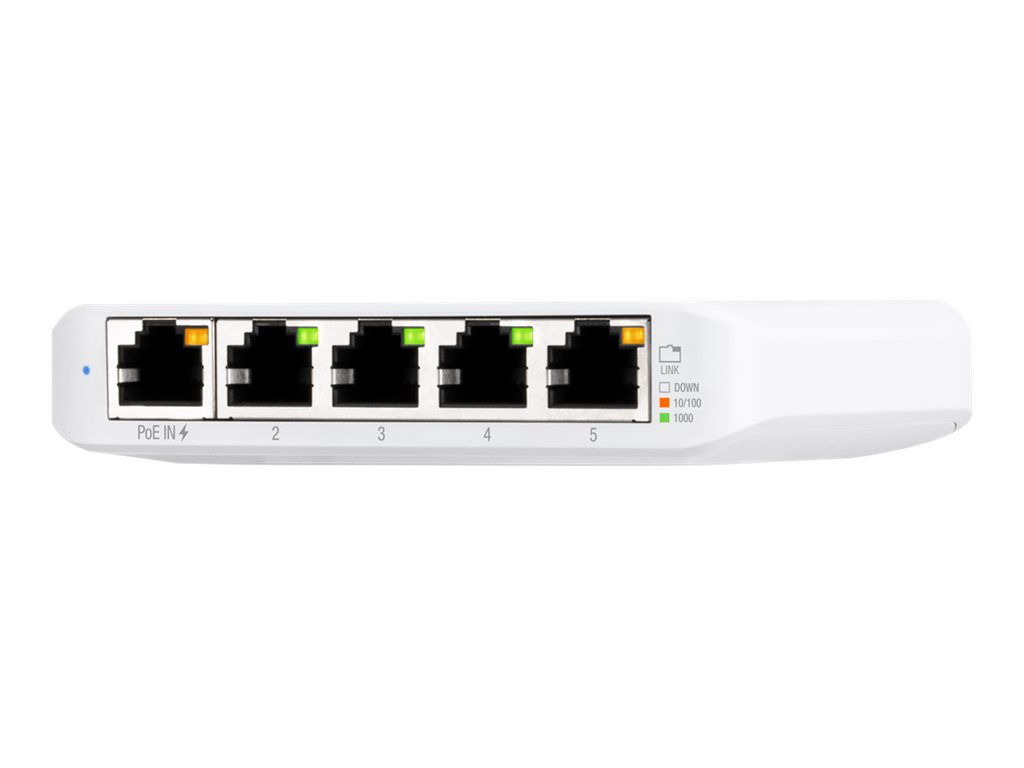 Ubiquiti UniFi Switch USW Flex Mini - Switch - Smart - 4 x 10/100/1000 + 1 x 10/100/1000 (PoE+)