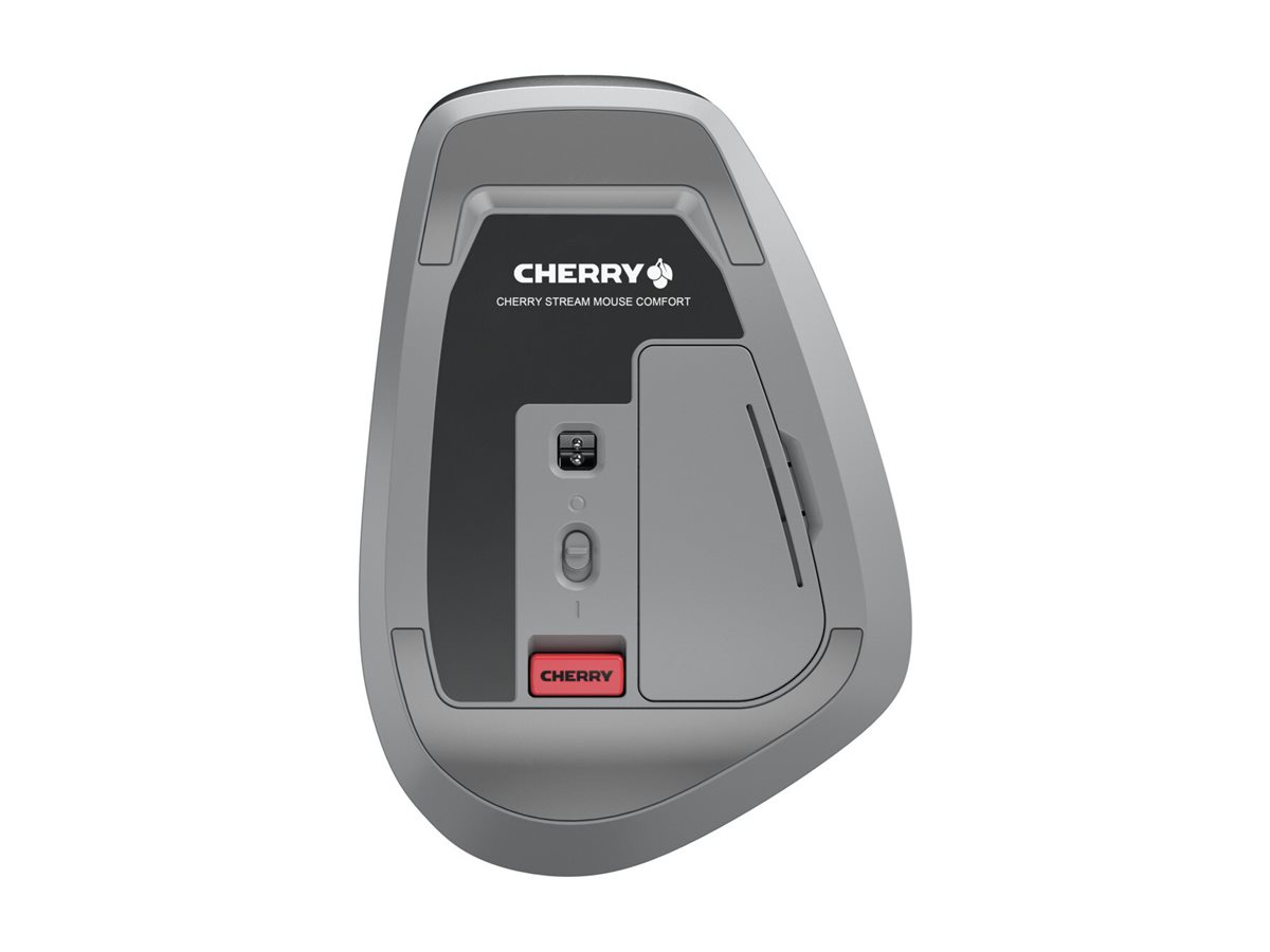 Cherry STREAM MOUSE COMFORT - Maus - ergonomisch - Für Rechtshänder - optisch - 6 Tasten - kabellos - 2.4 GHz - kabelloser Empfänger (USB)