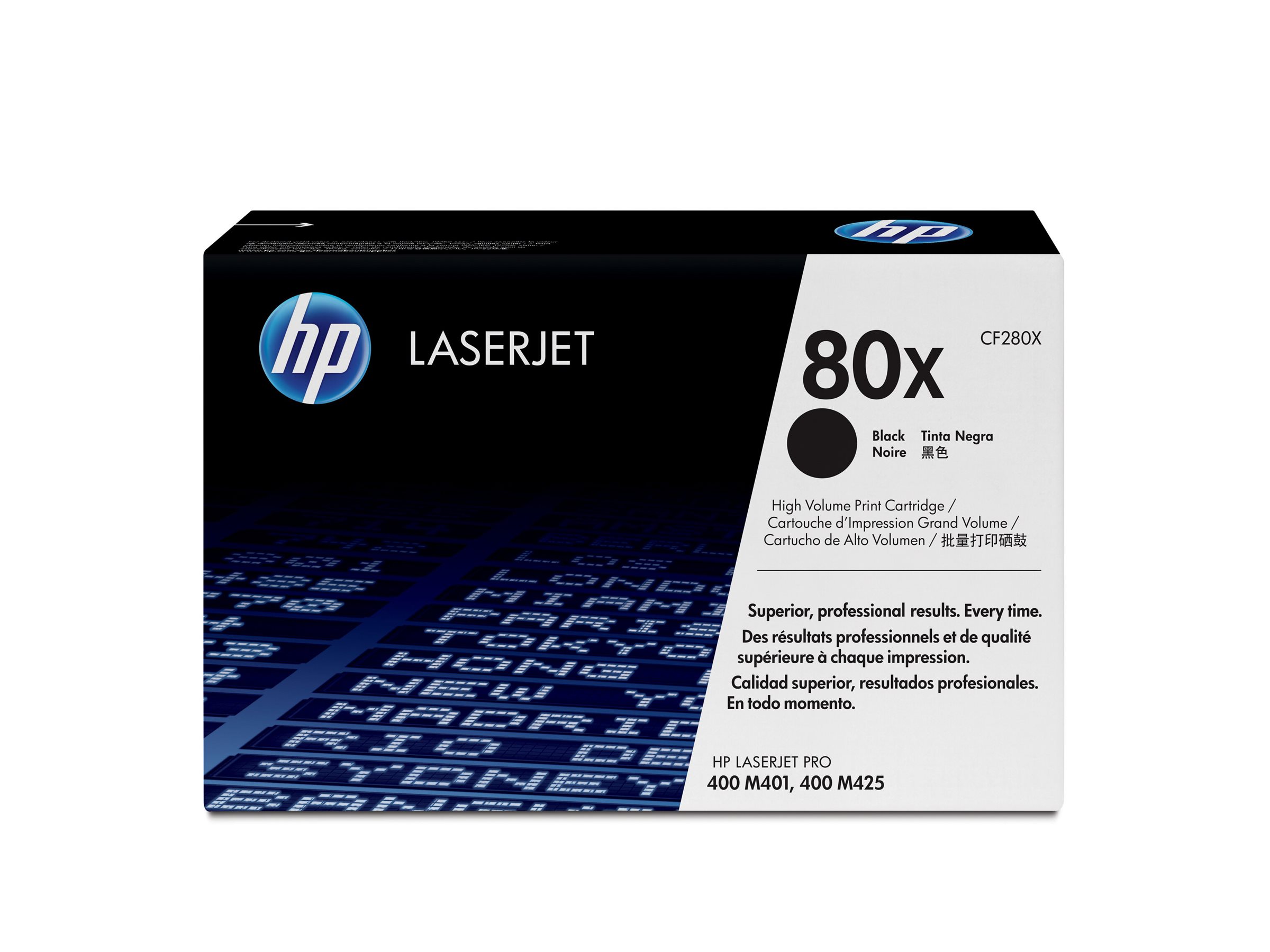HP 80X - Hohe Ergiebigkeit - Schwarz - original - LaserJet - Tonerpatrone (CF280X)