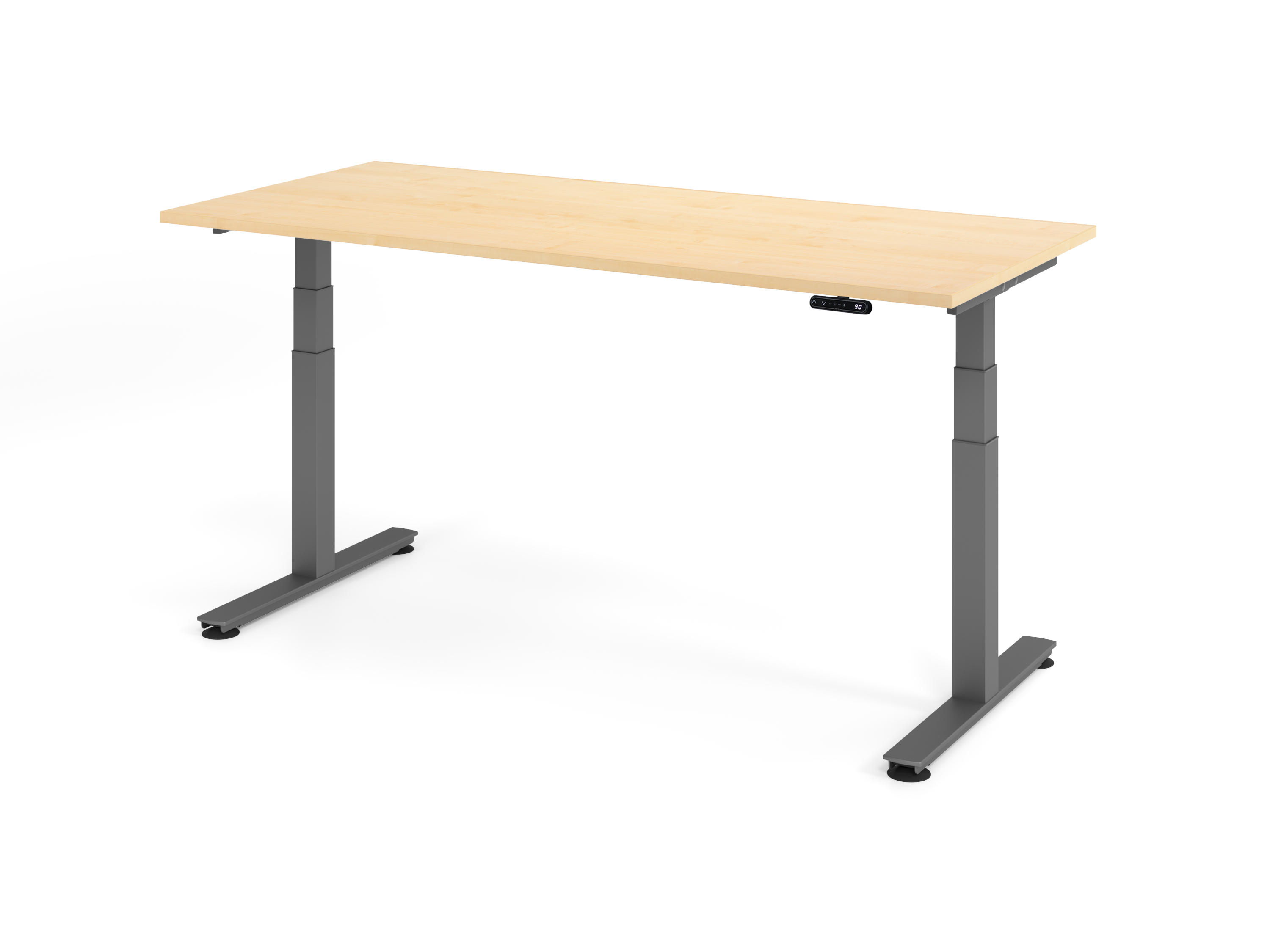 Sitz-Steh-Schreibtisch el.180x80cm Ahorn