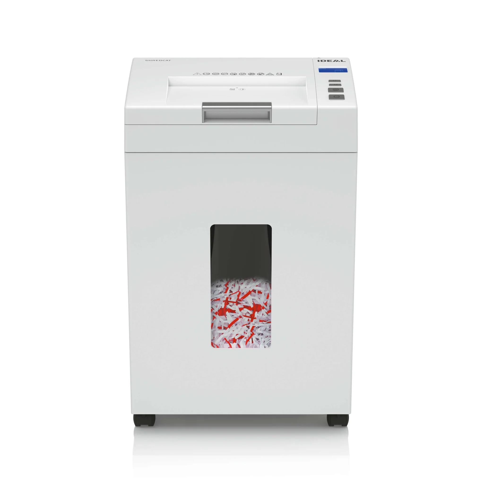 IDEAL Büro-Aktenvernichter Shredcat 8292, Sicherheitsstufe P-4, Partikelschnitt, 200 Blatt Auto-Feed, 26 Liter Volumen
