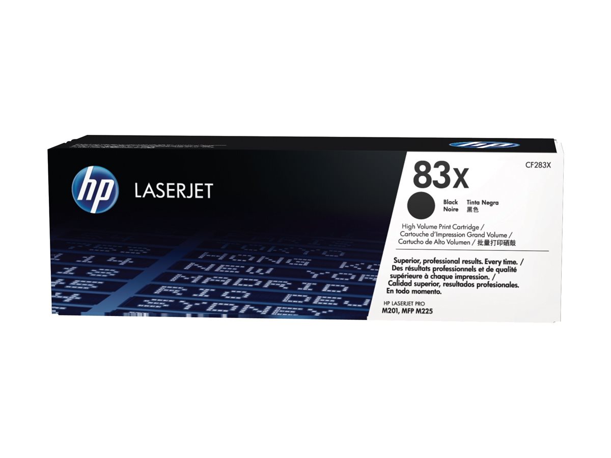 HP 83X - Hohe Ergiebigkeit - Schwarz - original - LaserJet - Tonerpatrone (CF283X)