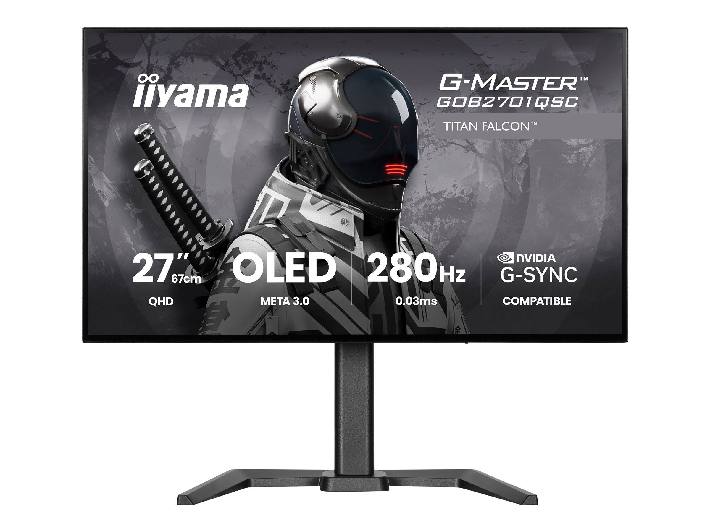 Iiyama G-MASTER Titan Falcon GOB2701QSC-B1 - OLED-Monitor - Gaming - 68.6 cm (27")