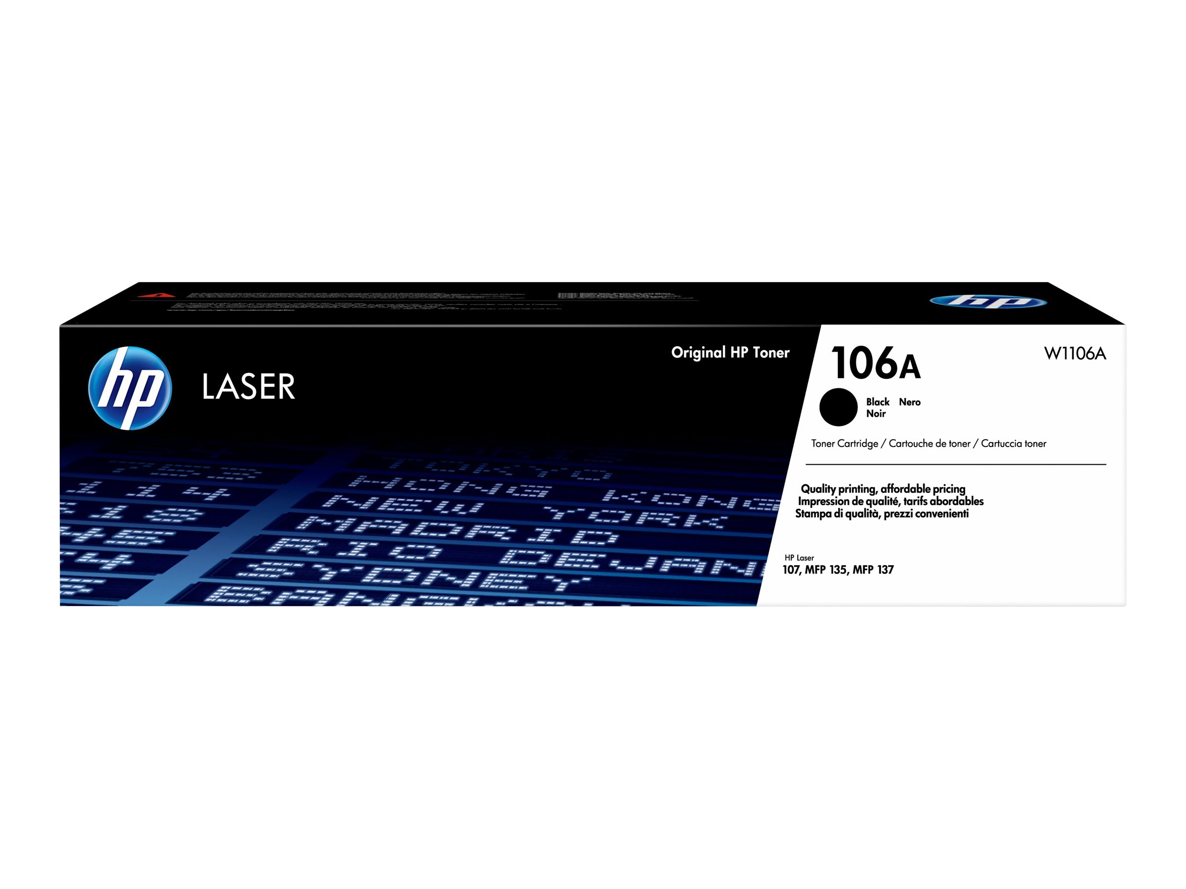 HP 106A - Schwarz - original - Tonerpatrone (W1106A)