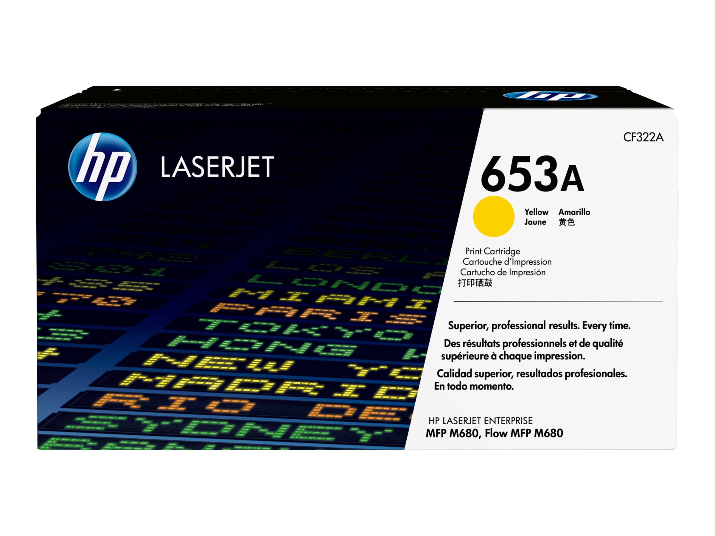 HP 653A - Gelb - original - LaserJet - Tonerpatrone (CF322A)