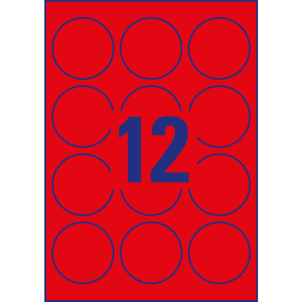 AVERY ZWECKFORM L7670R-25 63,5