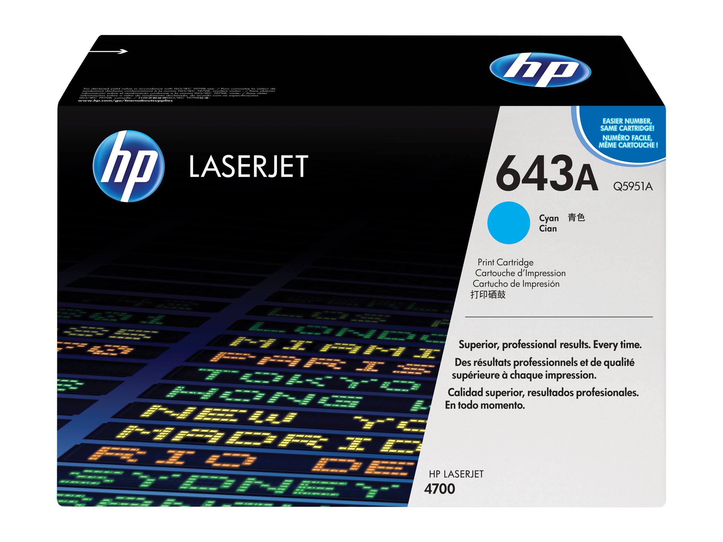 HP 643A - Cyan - original - LaserJet - Tonerpatrone (Q5951A)