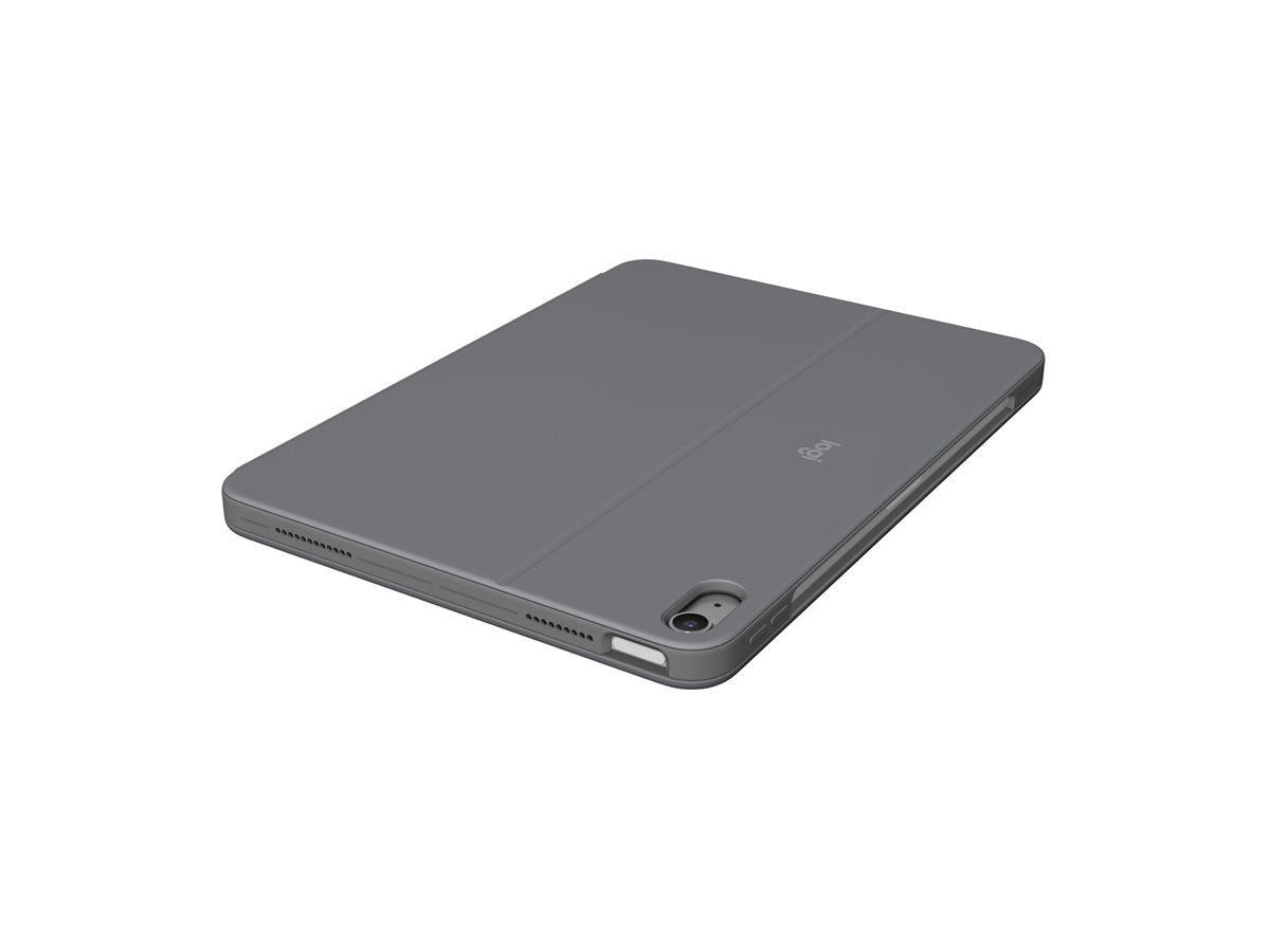 Logitech Combo Touch - Tastatur und Foliohülle - mit Trackpad - hintergrundbeleuchtet - Apple Smart connector - QWERTY - GB - Oxford Gray - für Apple 11-inch iPad Air (M2, M3)