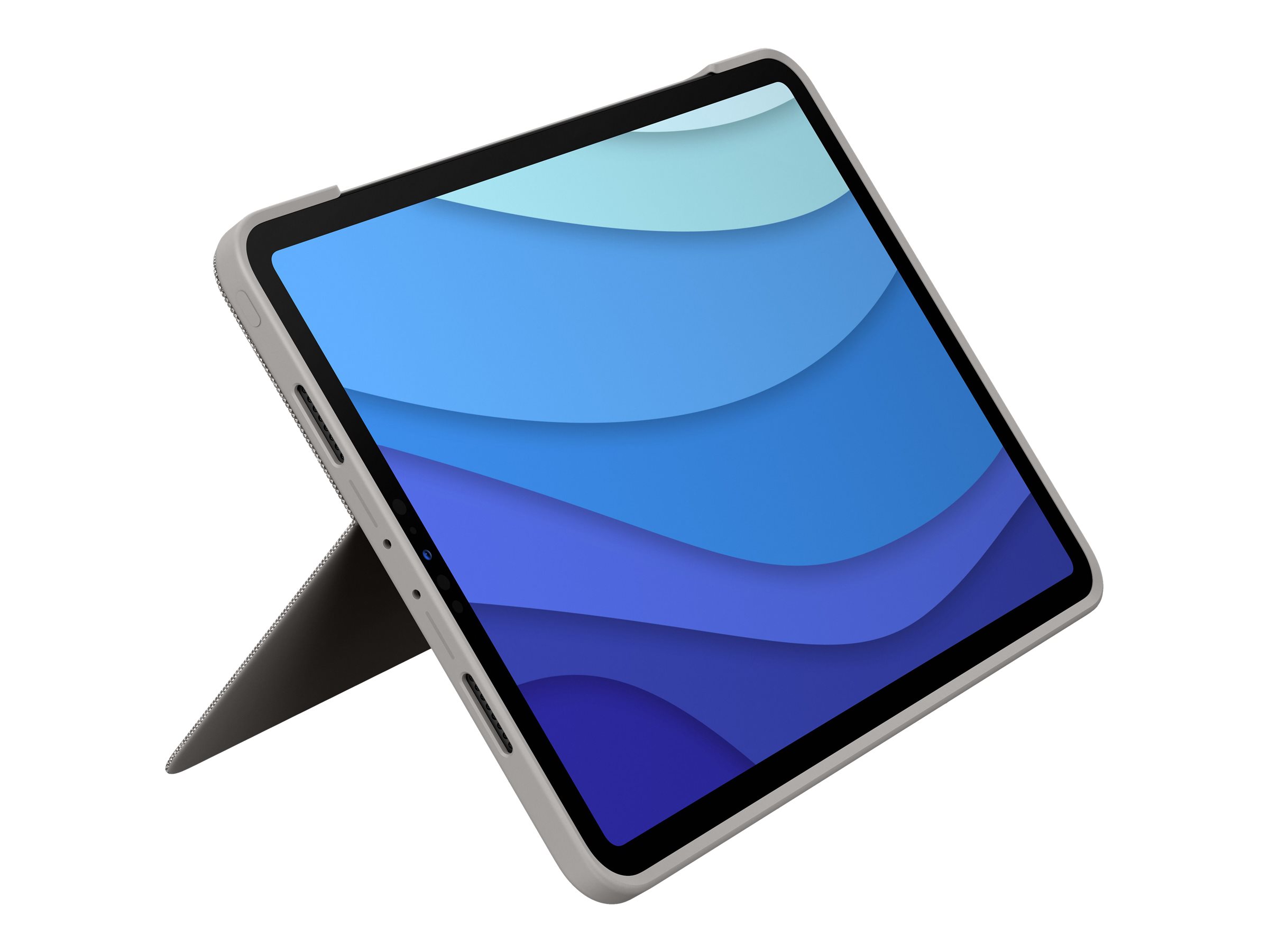 Logitech Combo Touch - Tastatur und Foliohülle - mit Trackpad - hintergrundbeleuchtet - Apple Smart connector - QWERTY - Spanisch - Sand - für Apple 11-inch iPad Pro (1. Generation, 2. Generation, 3. Generation)