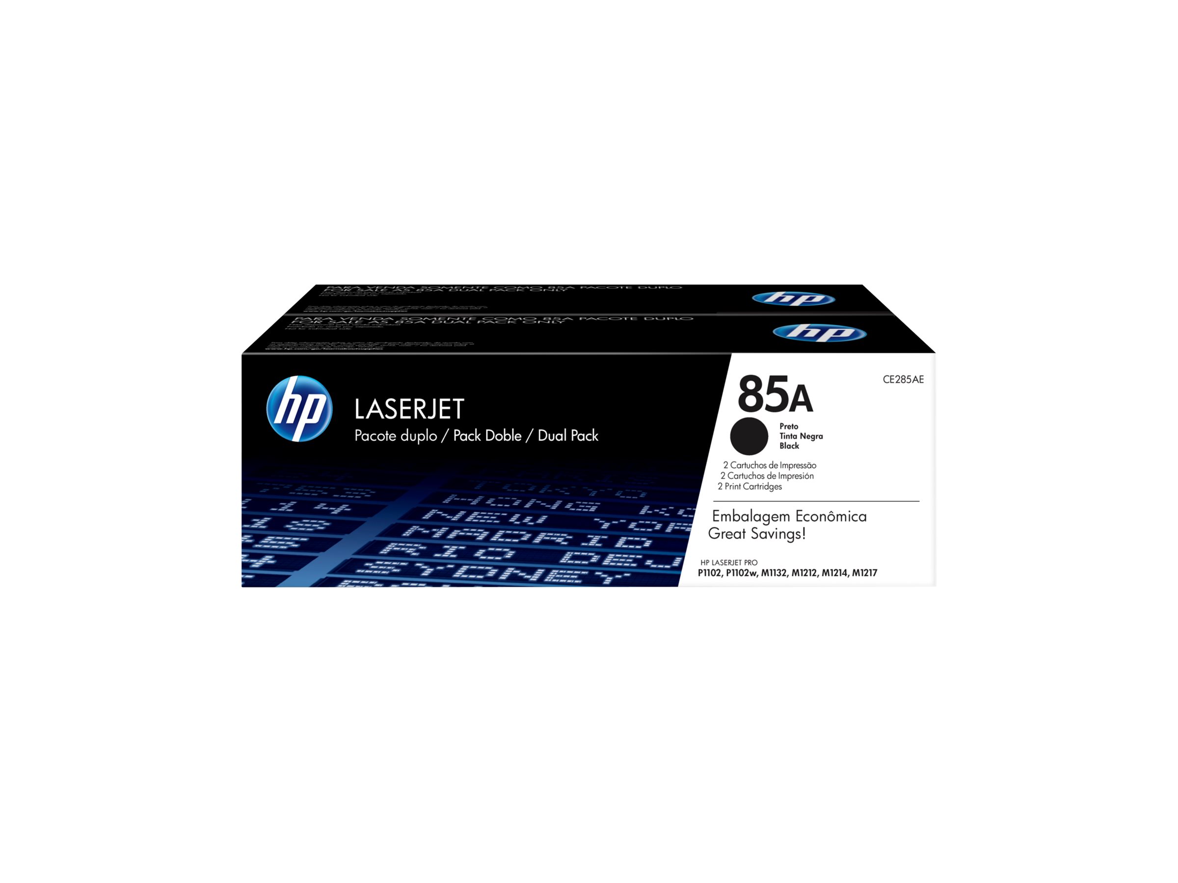 HP 85A - 2er-Pack - Schwarz - original - LaserJet - Tonerpatrone (CE285AD)