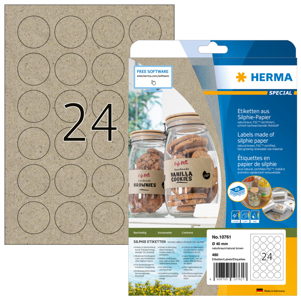 HERMA 10761 permanent Silphie-Papier