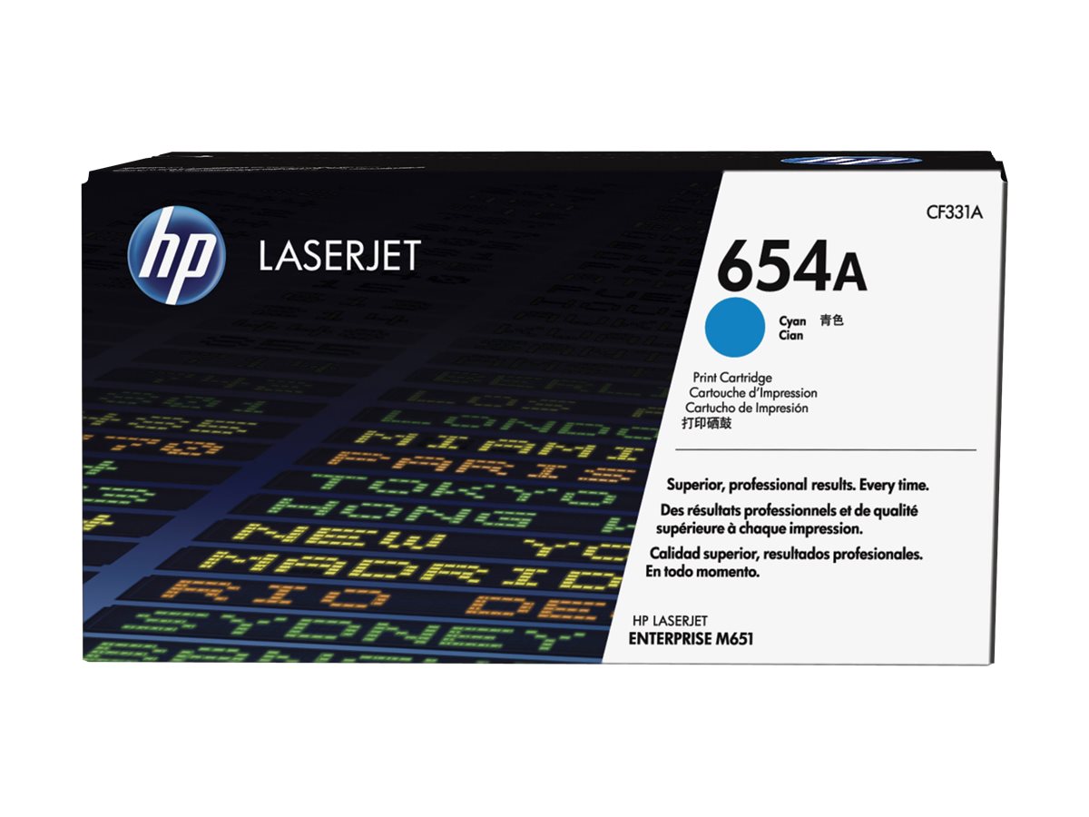 HP 654A - Cyan - original - LaserJet - Tonerpatrone (CF331A)