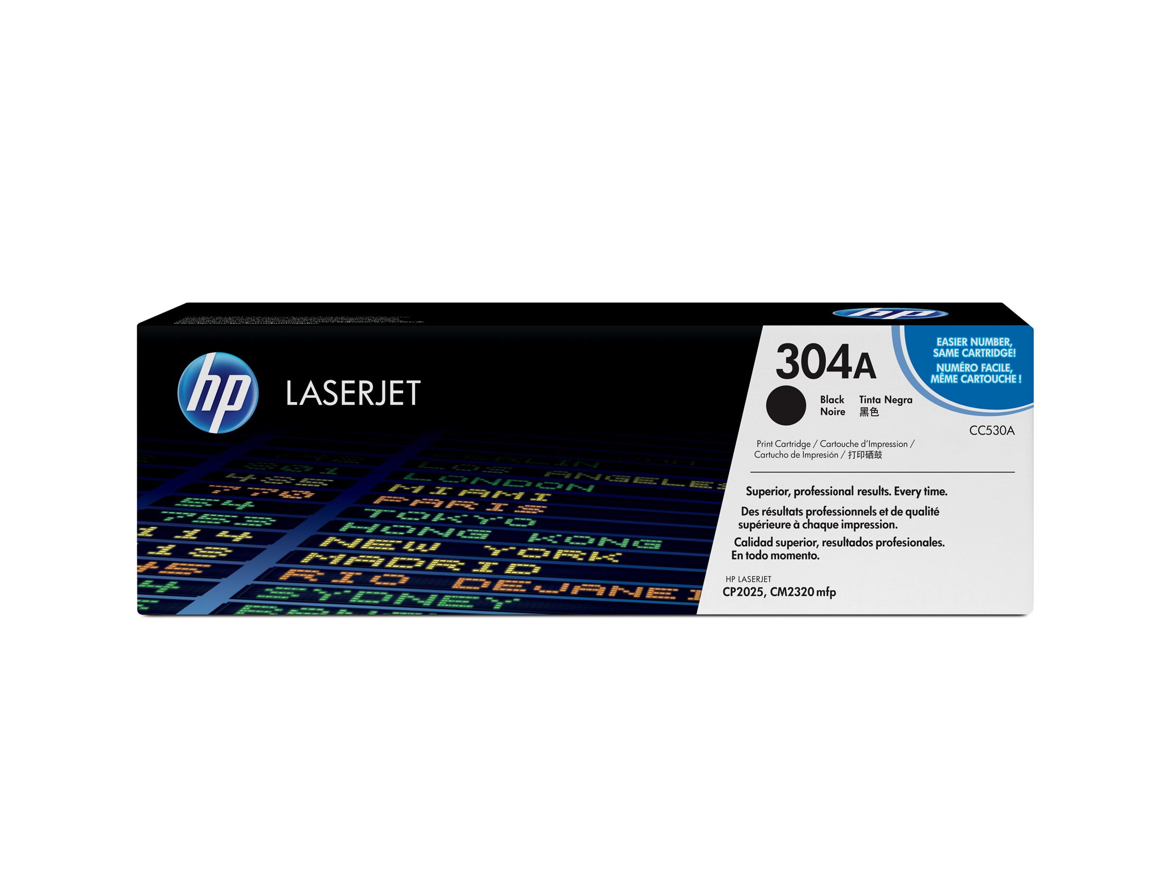 HP 304A - Schwarz - original - LaserJet - Tonerpatrone (CC530A)