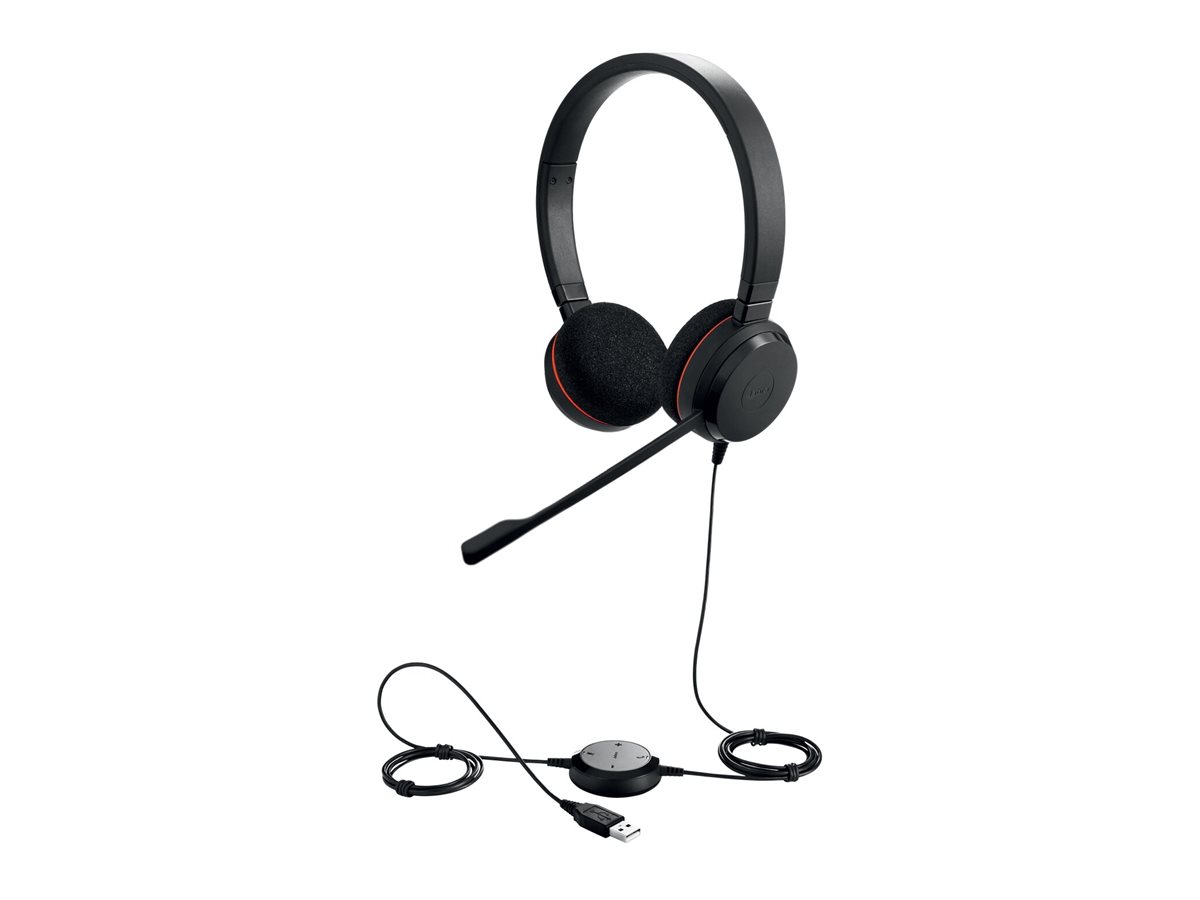 Jabra Evolve 20 MS stereo - Headset - On-Ear